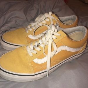 yellow old skool vans